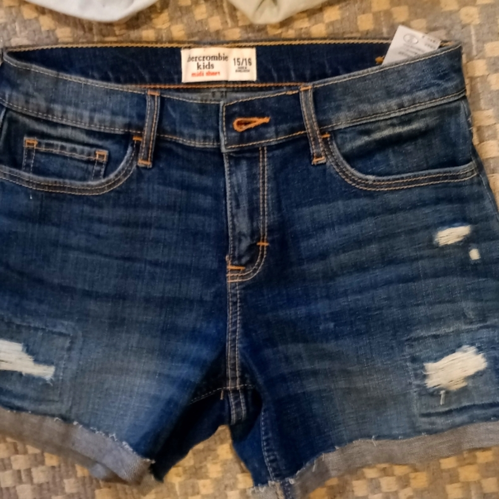 Abercrombie Kids Blue Jean Shorts